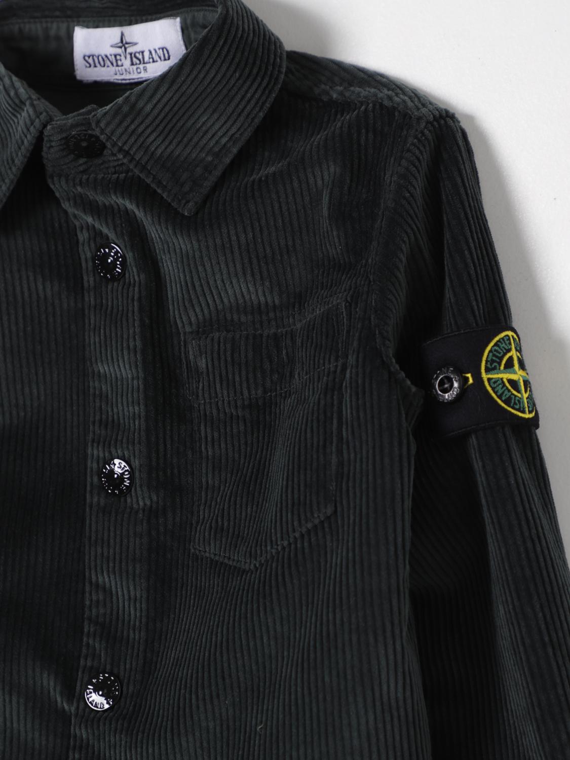 STONE ISLAND JUNIOR SHIRT: Shirt kids Stone Island Junior, Petroleum Blue - Img 3