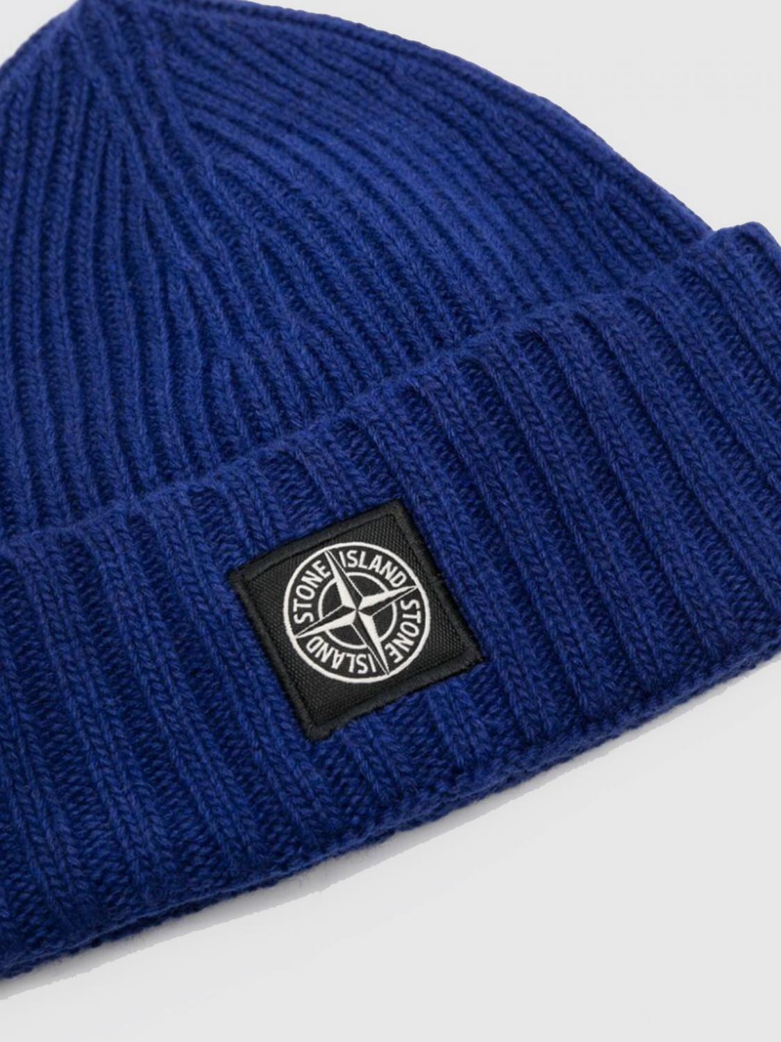STONE ISLAND JUNIOR 모자: 모자 남아 Stone Island Junior, 로열 블루 - Img 2