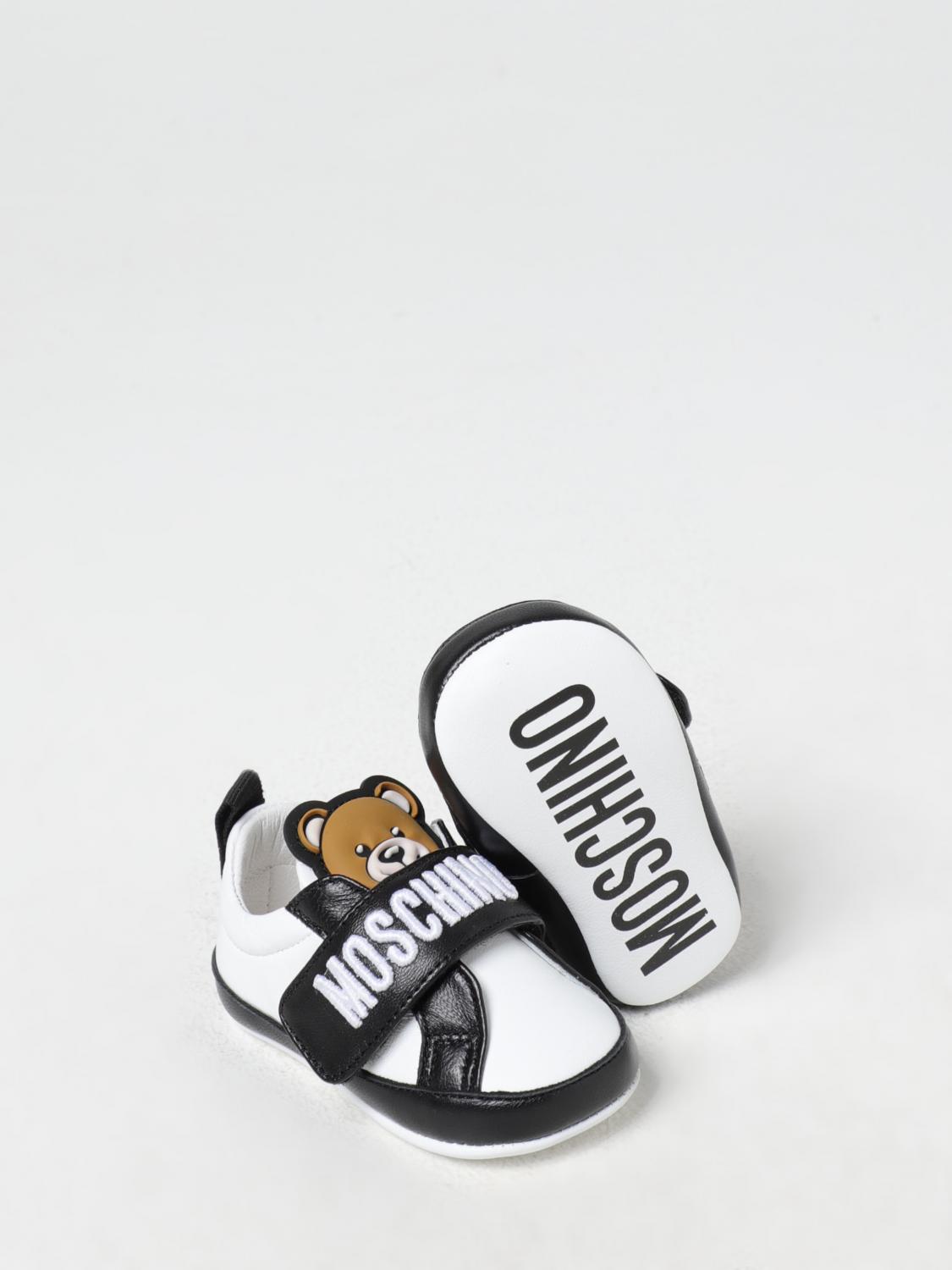 MOSCHINO BASKETS BÉBÉ GARÇON: Baskets bébé garçon enfant Moschino Baby, Noir - Img 2