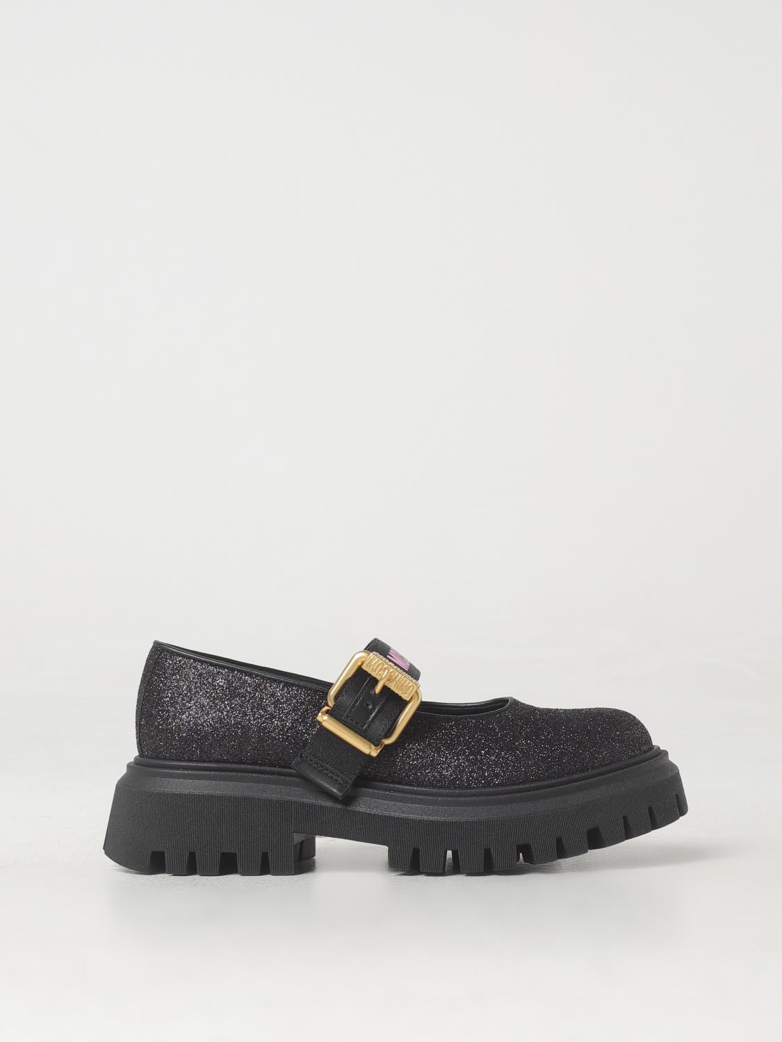 MOSCHINO TEEN SHOES: Shoes kids Moschino Teen, Black - Img 1