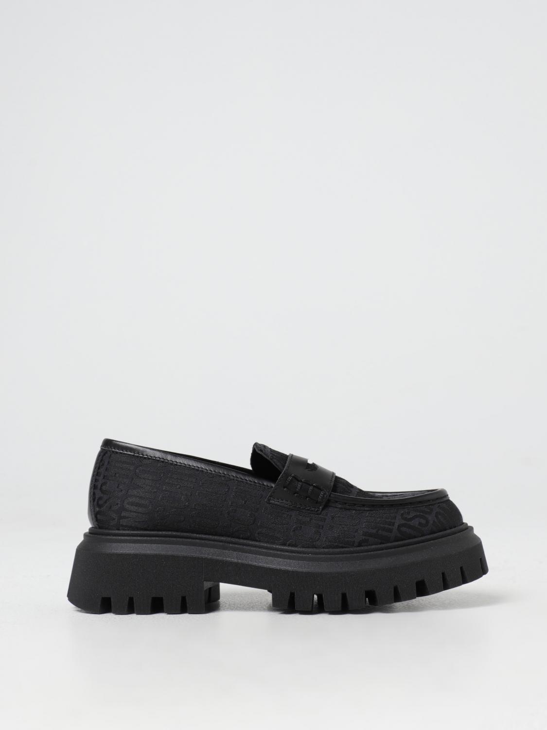 MOSCHINO TEEN SHOES: Shoes kids Moschino Teen, Black - Img 1