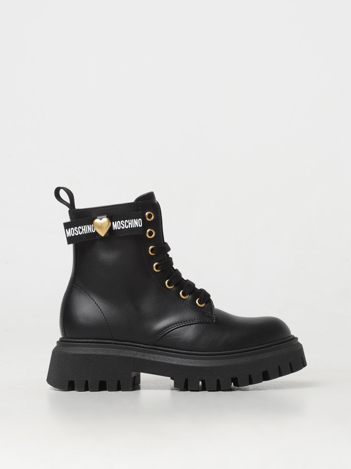 MOSCHINO TEEN SHOES: Shoes kids Moschino Teen, Black - Img 1