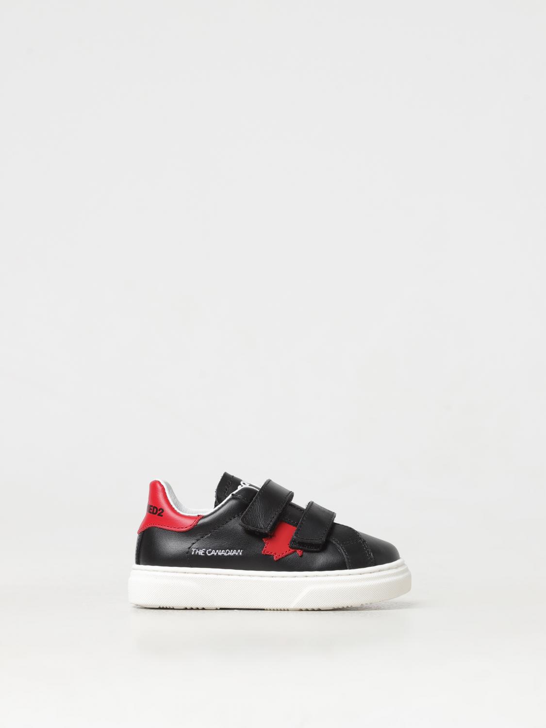 DSQUARED2 SNEAKERS: Sneakers Dsquared2 Junior in pelle , Nero - Img 1