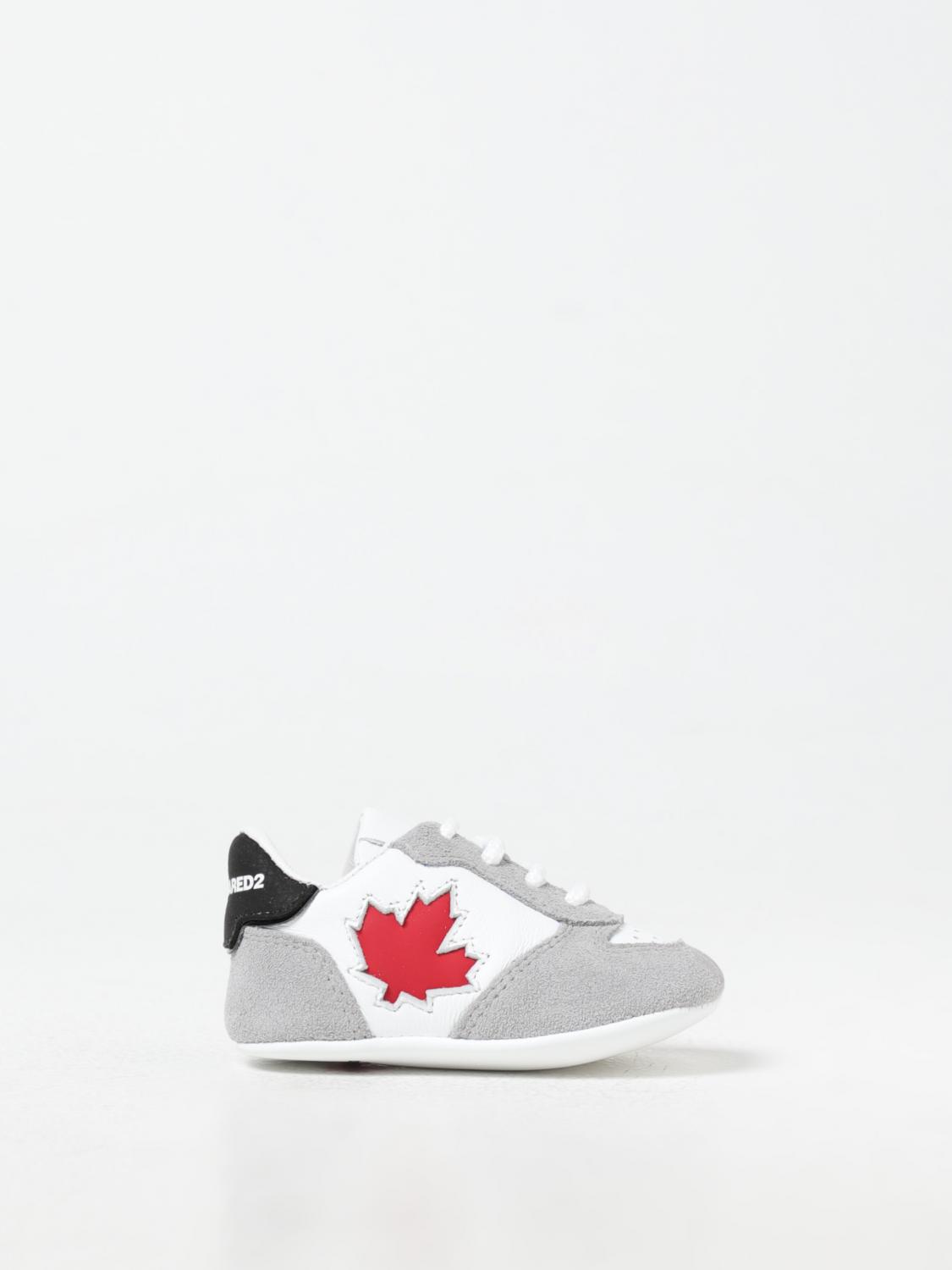 DSQUARED2 SNEAKERS: Sneakers Dsquared2 Junior in pelle , Bianco - Img 1