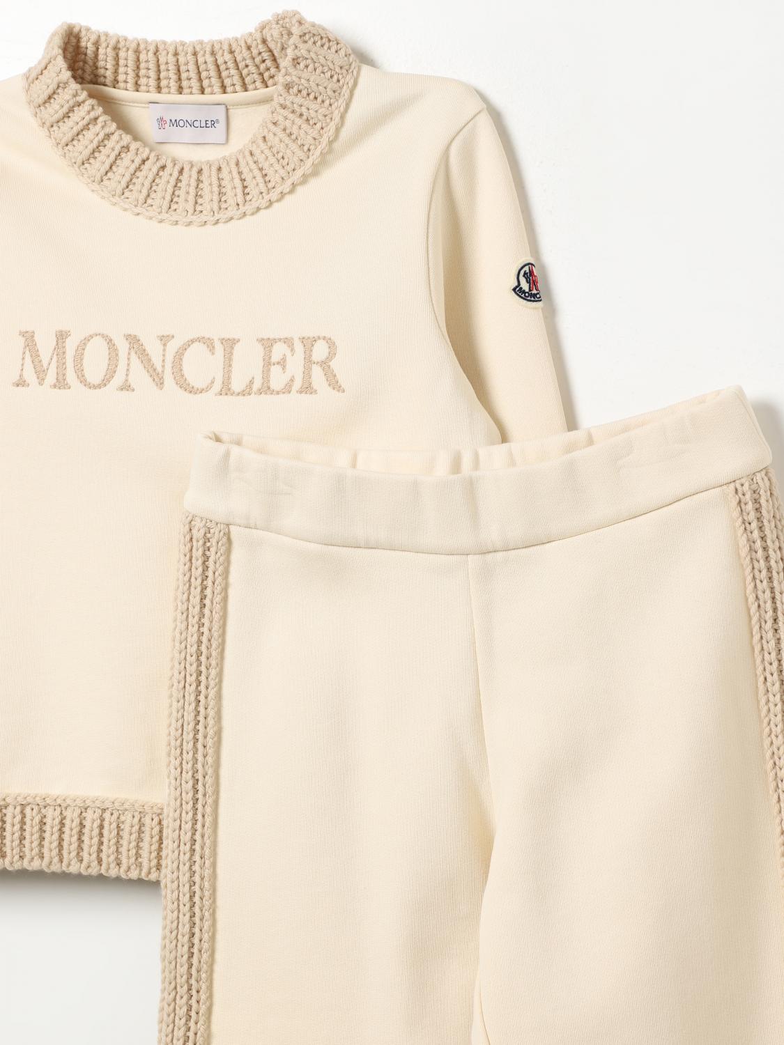 MONCLER 트랙수트: 트랙수트 남아 Moncler, 옐로우 크림 - Img 3