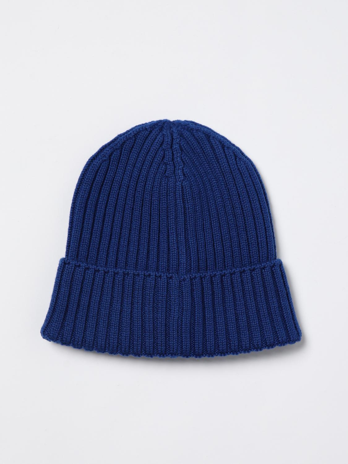 MONCLER CAPPELLO BAMBINO: Cappello Moncler in lana vergine a coste , Blue 1 - Img 2