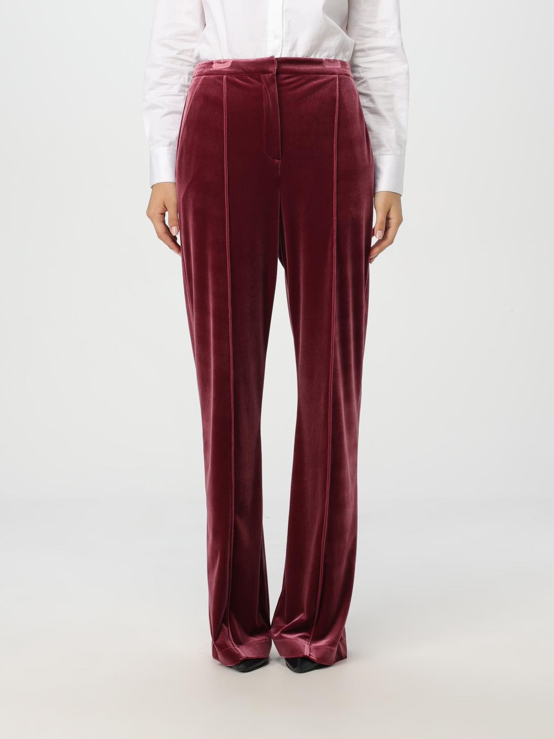 PATRIZIA PEPE PANTS: Pants woman Patrizia Pepe, Plum - Img 1