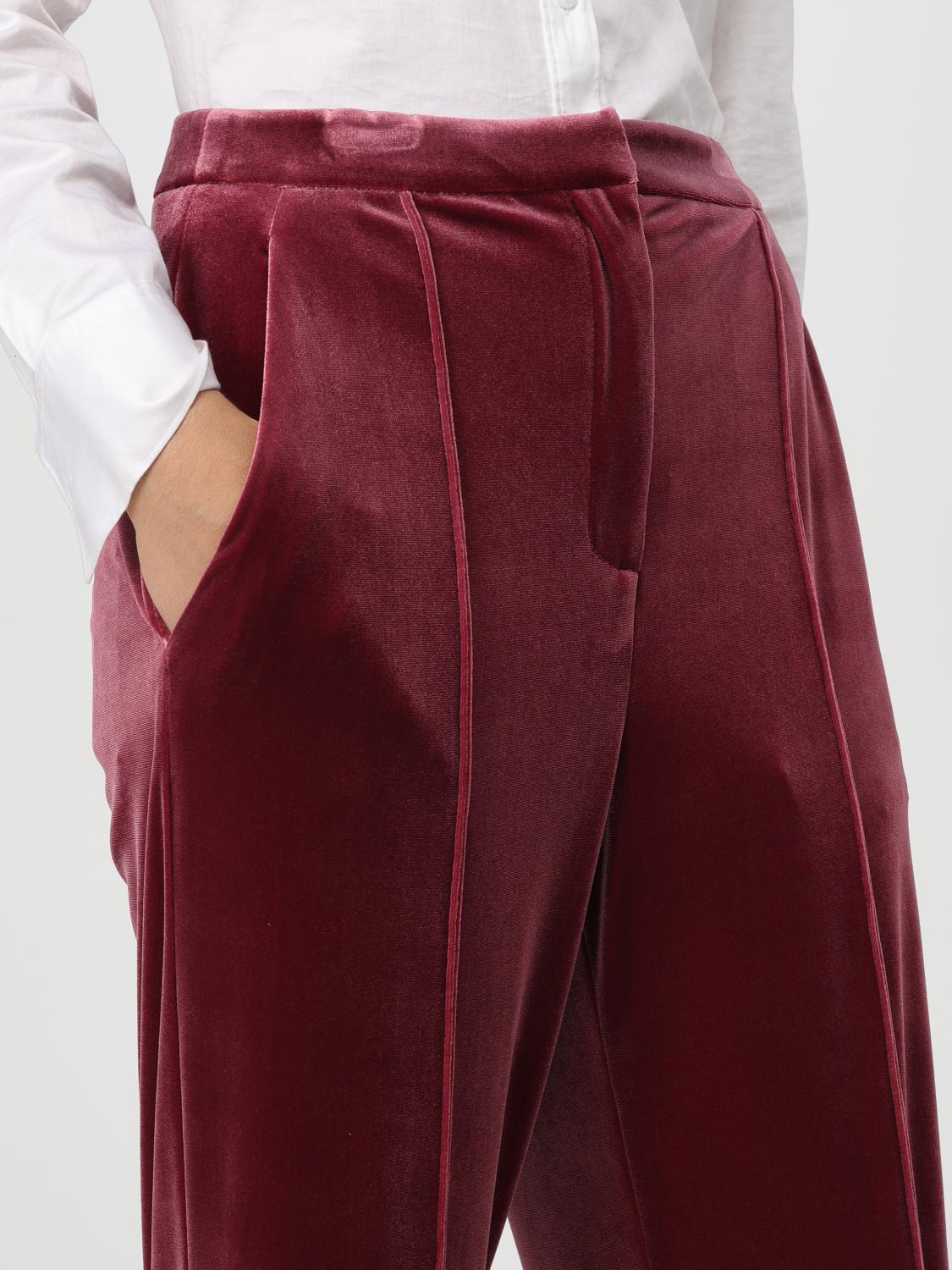 PATRIZIA PEPE PANTS: Pants woman Patrizia Pepe, Plum - Img 4