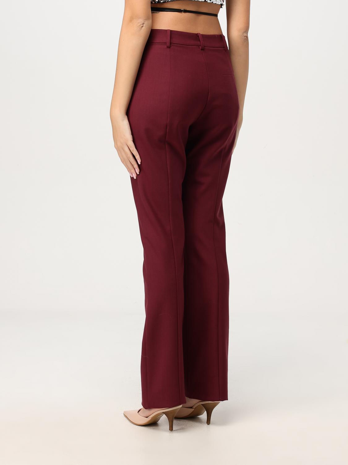 PATRIZIA PEPE PANTS: Pants woman Patrizia Pepe, Burgundy - Img 3