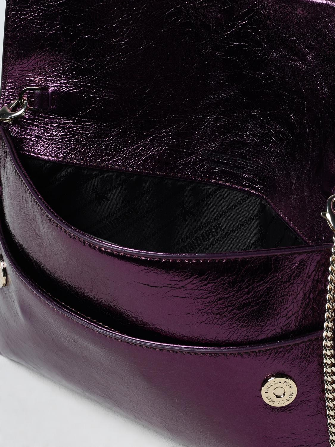 PATRIZIA PEPE CLUTCH: Shoulder bag woman Patrizia Pepe, Violet - Img 3