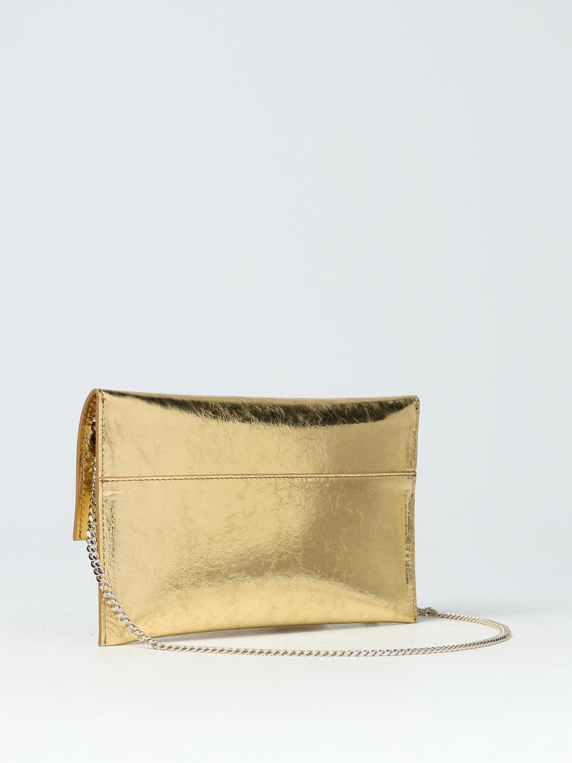 PATRIZIA PEPE CLUTCH: Shoulder bag woman Patrizia Pepe, Gold - Img 2