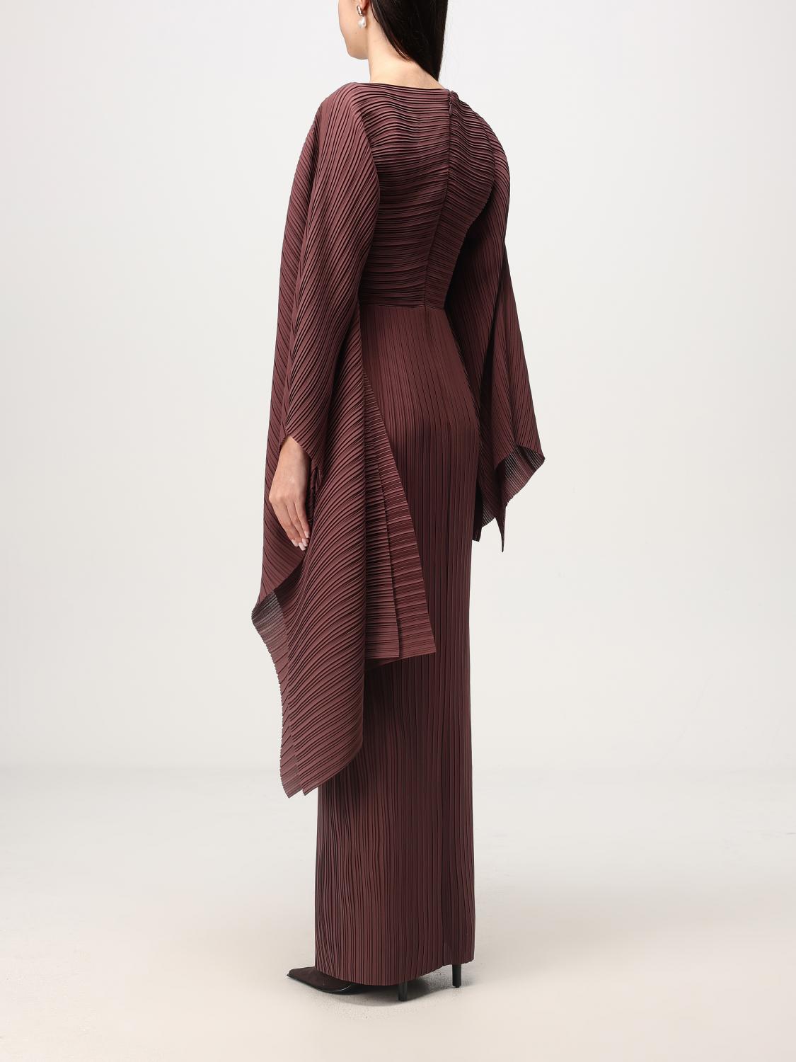 ワンピース SOLACE LONDON Woman Dress Brown OS36035 MOCHA The Priya Maxi Dress in Mocha – Solace London