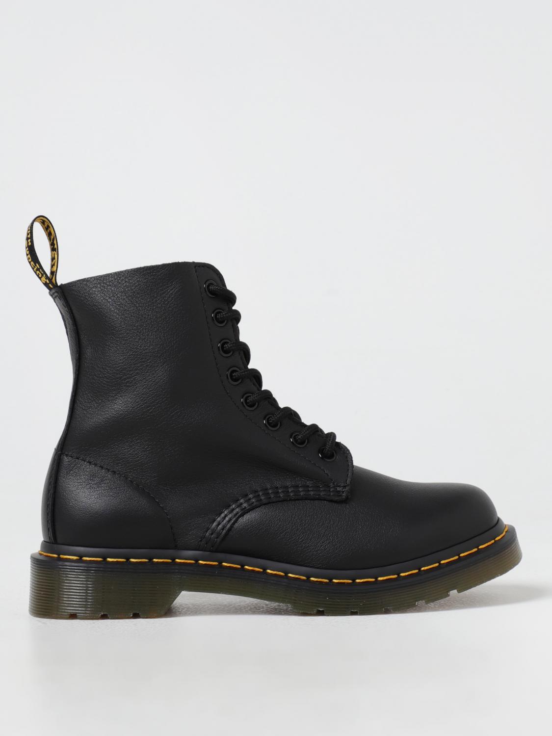 DR. MARTENS 플랫 부츠: 신발 여성 Dr. Martens, 블랙 - Img 1