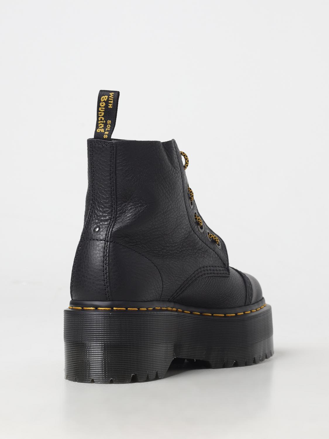 DR. MARTENS FLAT ANKLE BOOTS: Shoes woman Dr. Martens, Black - Img 3