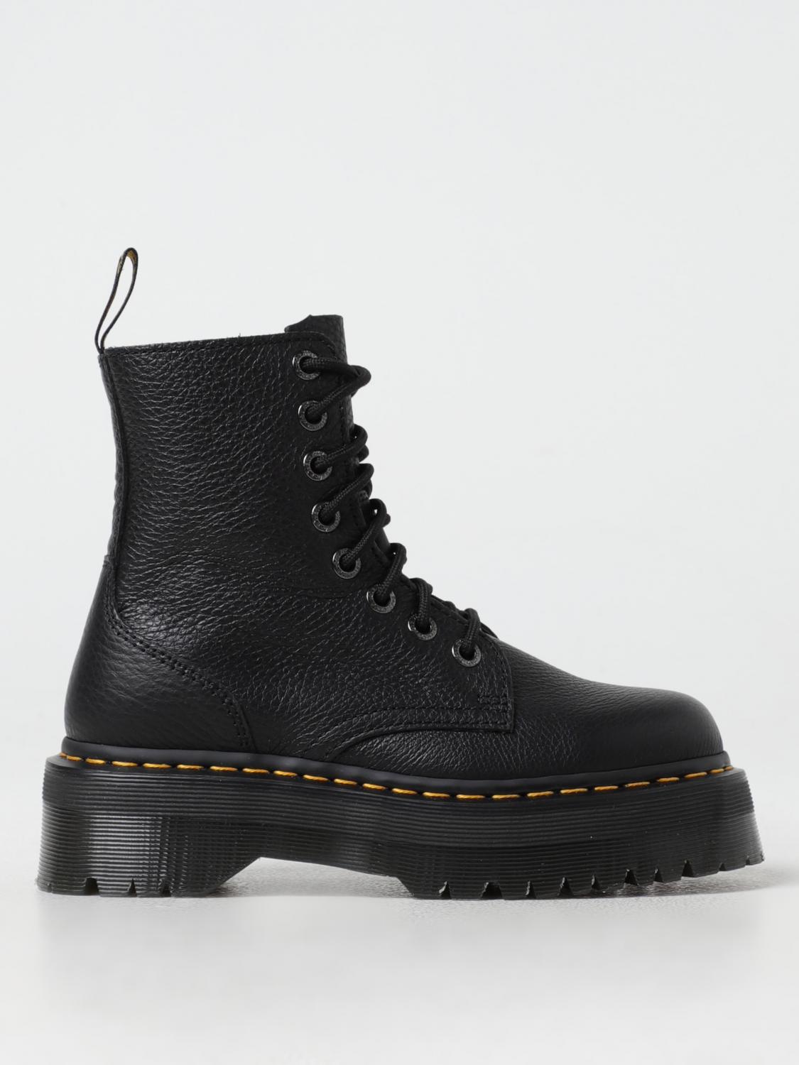 DR. MARTENS 플랫 부츠: 신발 여성 Dr. Martens, 블랙 - Img 1