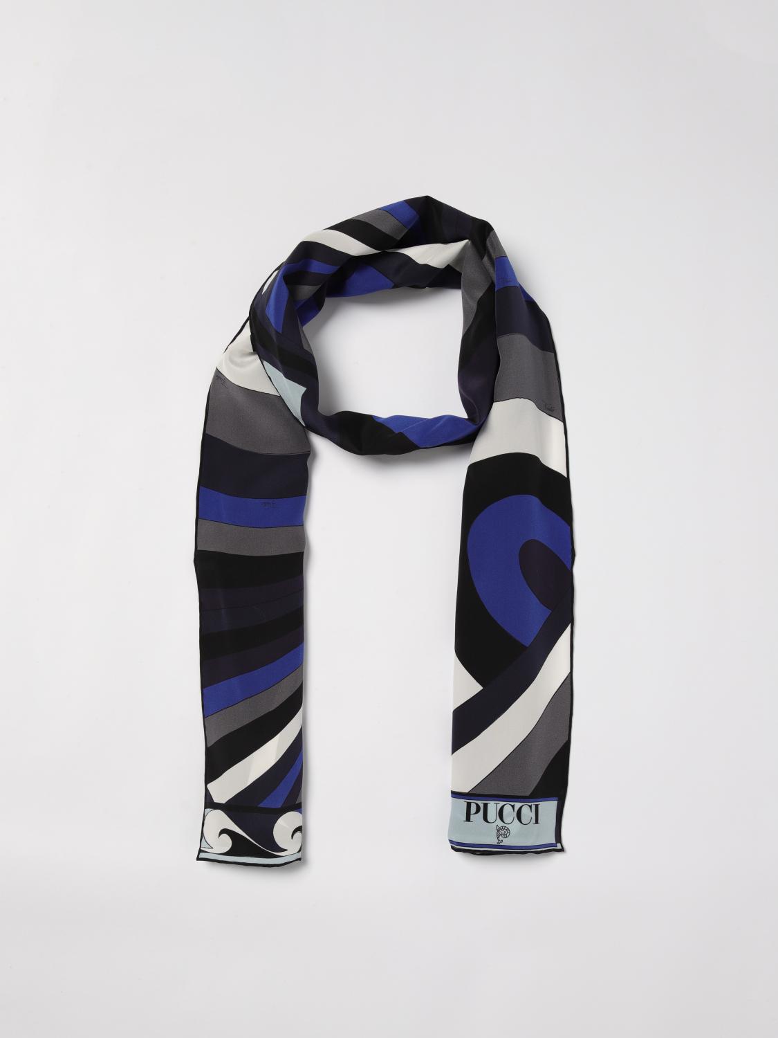 PUCCI NECK SCARF: Neck scarf woman Pucci, Blue - Img 2