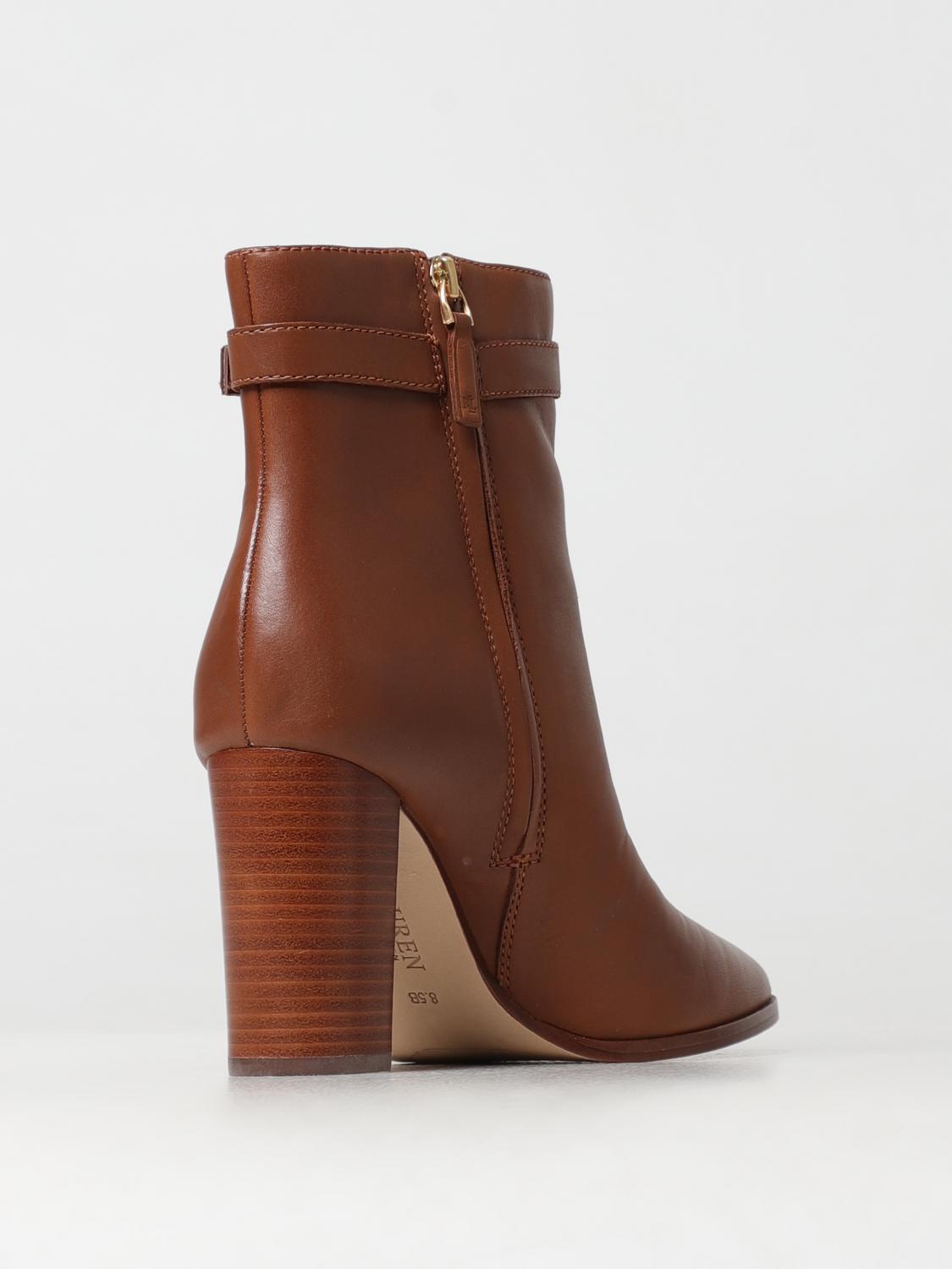 LAUREN RALPH LAUREN FLAT ANKLE BOOTS: Shoes woman Lauren Ralph Lauren, Leather - Img 3