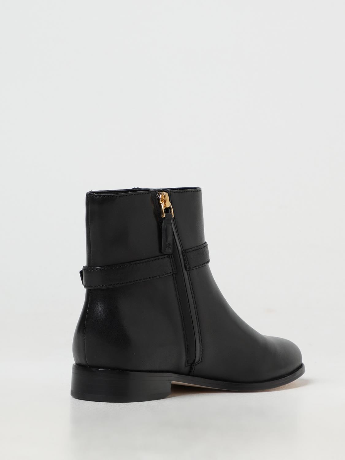 LAUREN RALPH LAUREN FLAT ANKLE BOOTS: Shoes woman Lauren Ralph Lauren, Black - Img 3