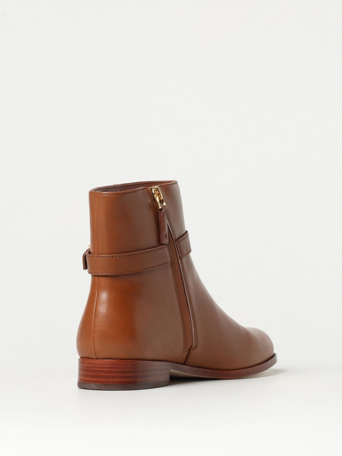 LAUREN RALPH LAUREN FLAT ANKLE BOOTS: Shoes woman Lauren Ralph Lauren, Leather - Img 3