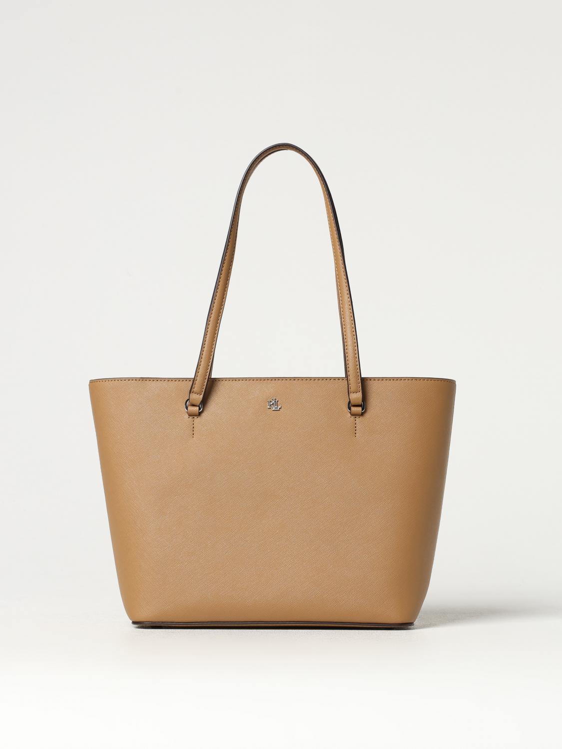 LAUREN RALPH LAUREN SHOULDER BAG: Shoulder bag woman Lauren Ralph Lauren, Camel - Img 1