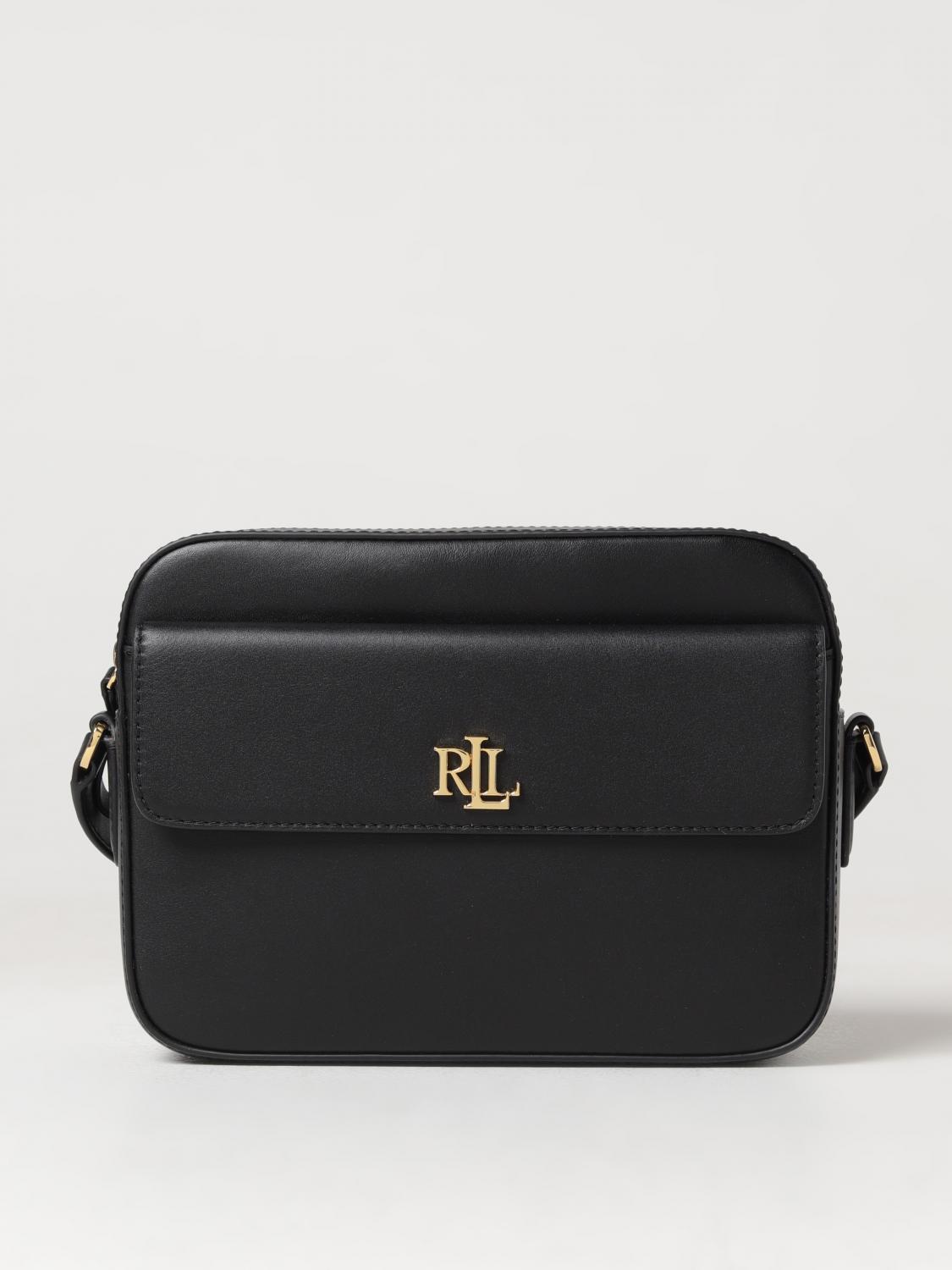 LAUREN RALPH LAUREN MINI BAG: Shoulder bag woman Lauren Ralph Lauren, Black - Img 1