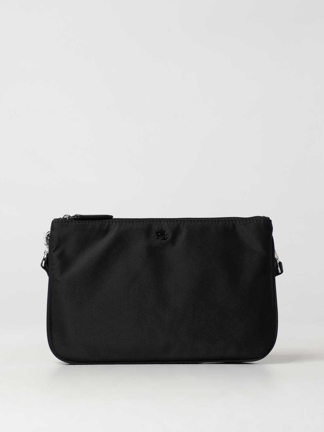 LAUREN RALPH LAUREN BORSA A SPALLA: Borsa Lauren Ralph Lauren in nylon , Nero - Img 1