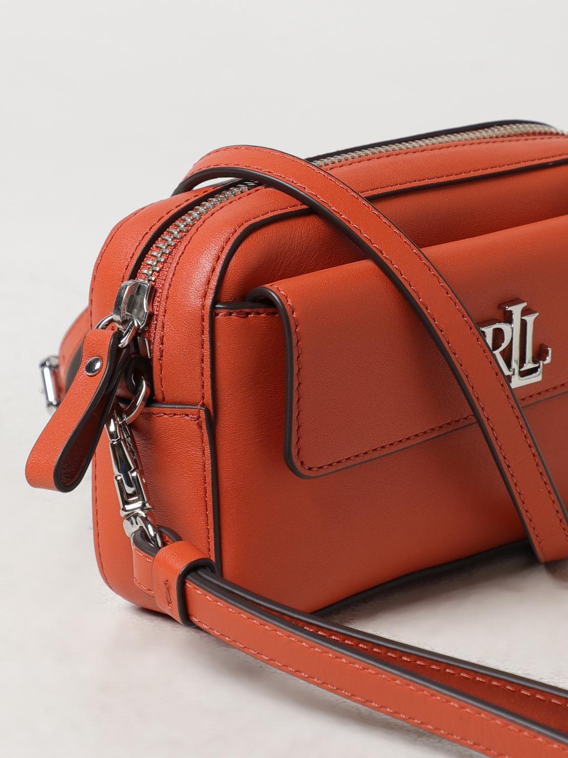 LAUREN RALPH LAUREN MINI BAG: Shoulder bag woman Lauren Ralph Lauren, Orange - Img 3