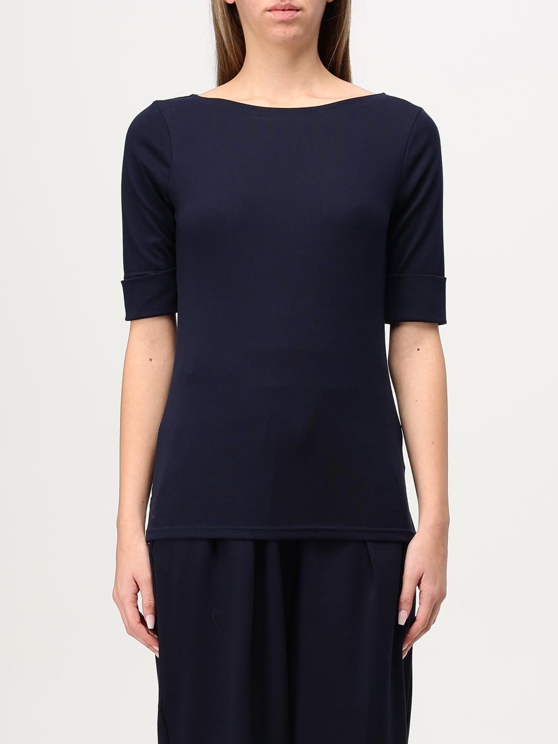 LAUREN RALPH LAUREN T-SHIRT: Top woman Lauren Ralph Lauren, Blue - Img 1