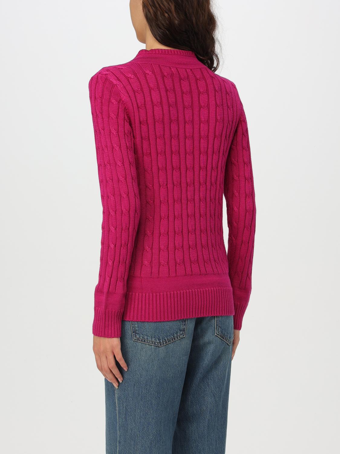 LAUREN RALPH LAUREN MAGLIA: Pullover Lauren Ralph Lauren in misto cotone tricot , Fuxia - Img 2