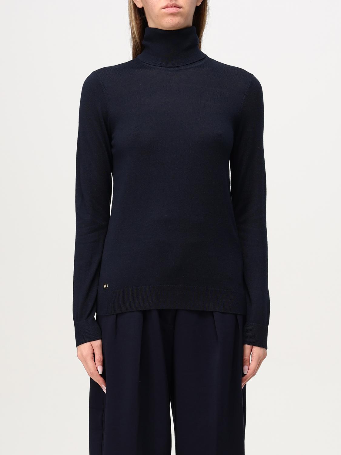 LAUREN RALPH LAUREN MAGLIA: Pullover Lauren Ralph Lauren in misto viscosa e seta , Blue - Img 1