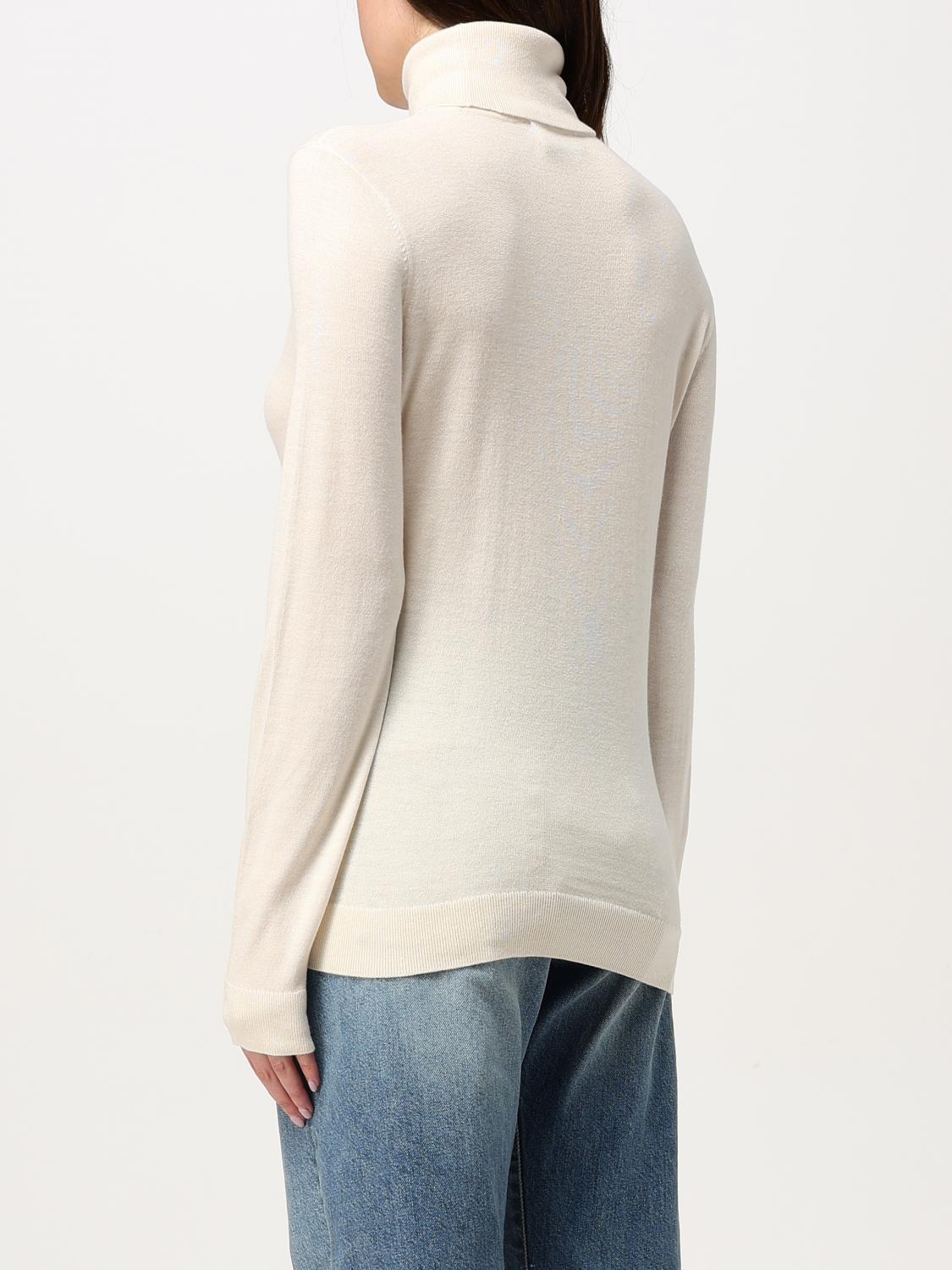 LAUREN RALPH LAUREN MAGLIA: Pullover Lauren Ralph Lauren in misto viscosa e seta , Panna - Img 2