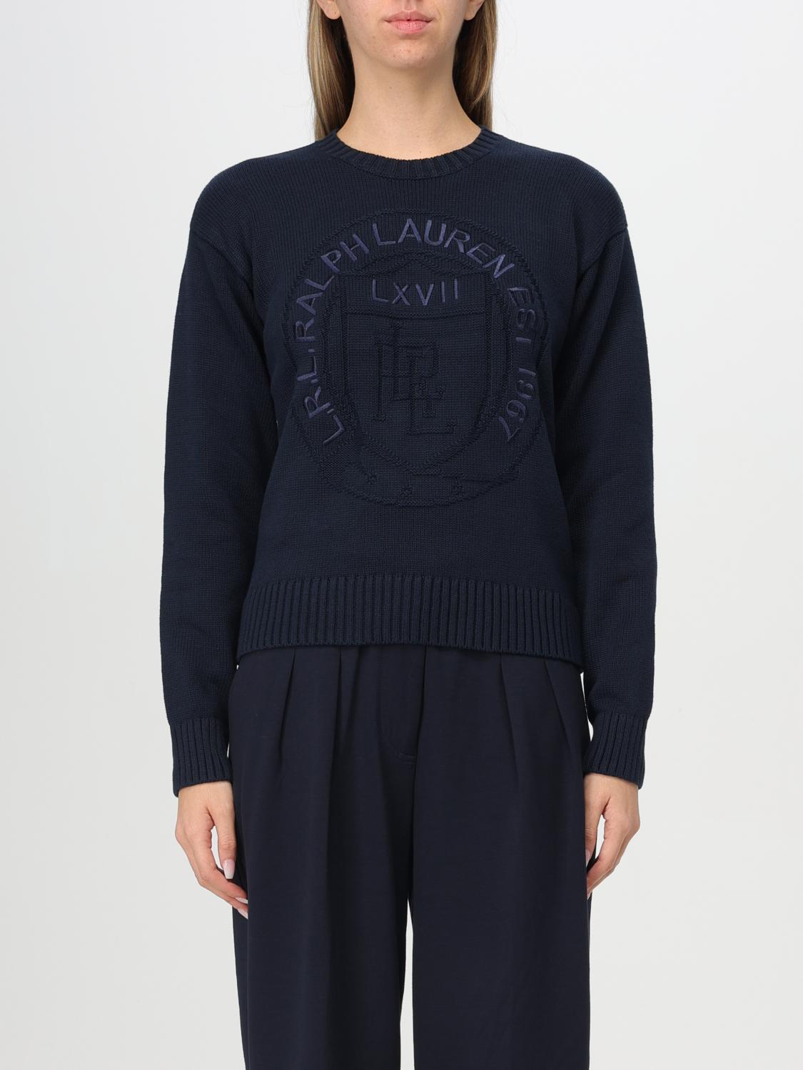 LAUREN RALPH LAUREN MAGLIA: Pullover Lauren Ralph Lauren in maglia di cotone , Blue - Img 1