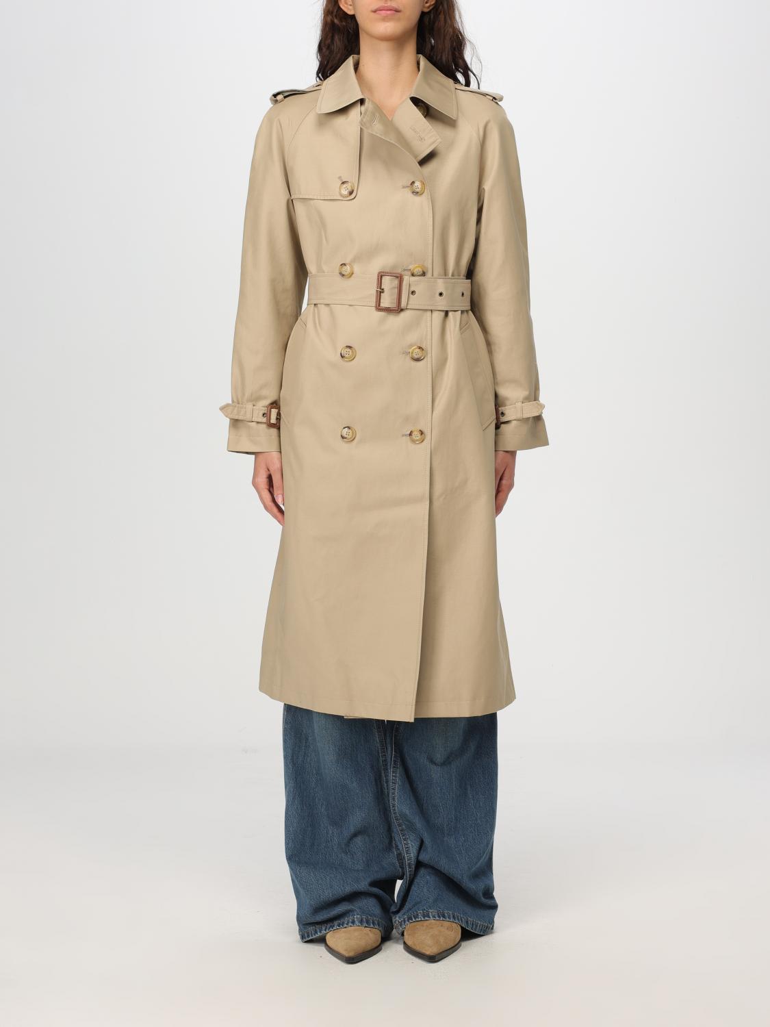 LAUREN RALPH LAUREN TRENCH: Trench Lauren Ralph Lauren in misto cotone , Cuoio - Img 1