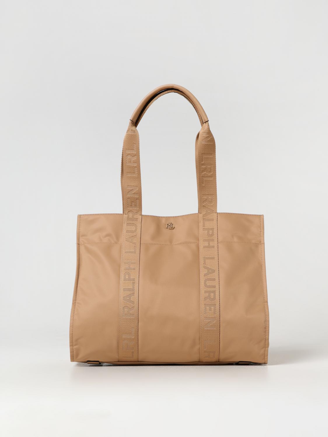 LAUREN RALPH LAUREN TOTE BAGS: Shoulder bag woman Lauren Ralph Lauren, Kaki - Img 1