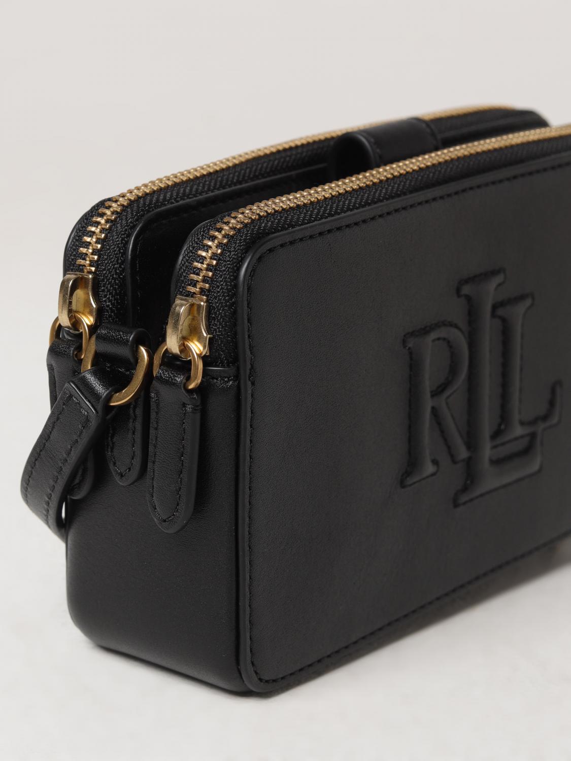 LAUREN RALPH LAUREN MINI BAG: Shoulder bag woman Lauren Ralph Lauren, Black - Img 3