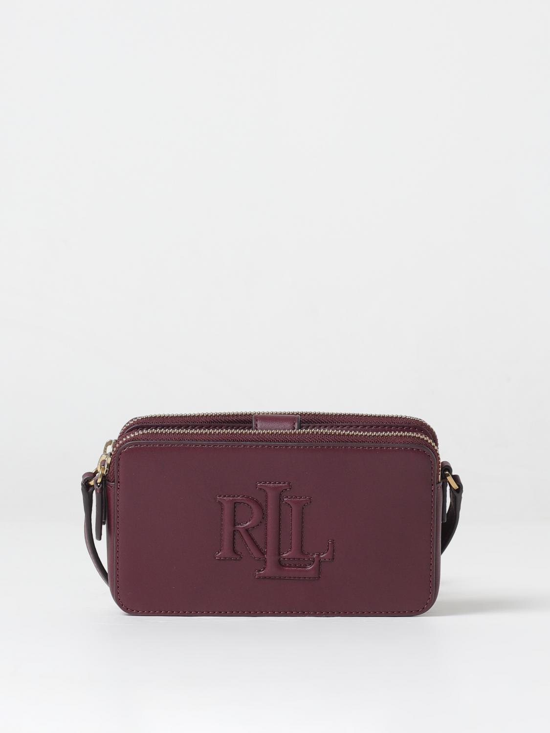 LAUREN RALPH LAUREN MINI BAG: Shoulder bag woman Lauren Ralph Lauren, Burgundy - Img 1