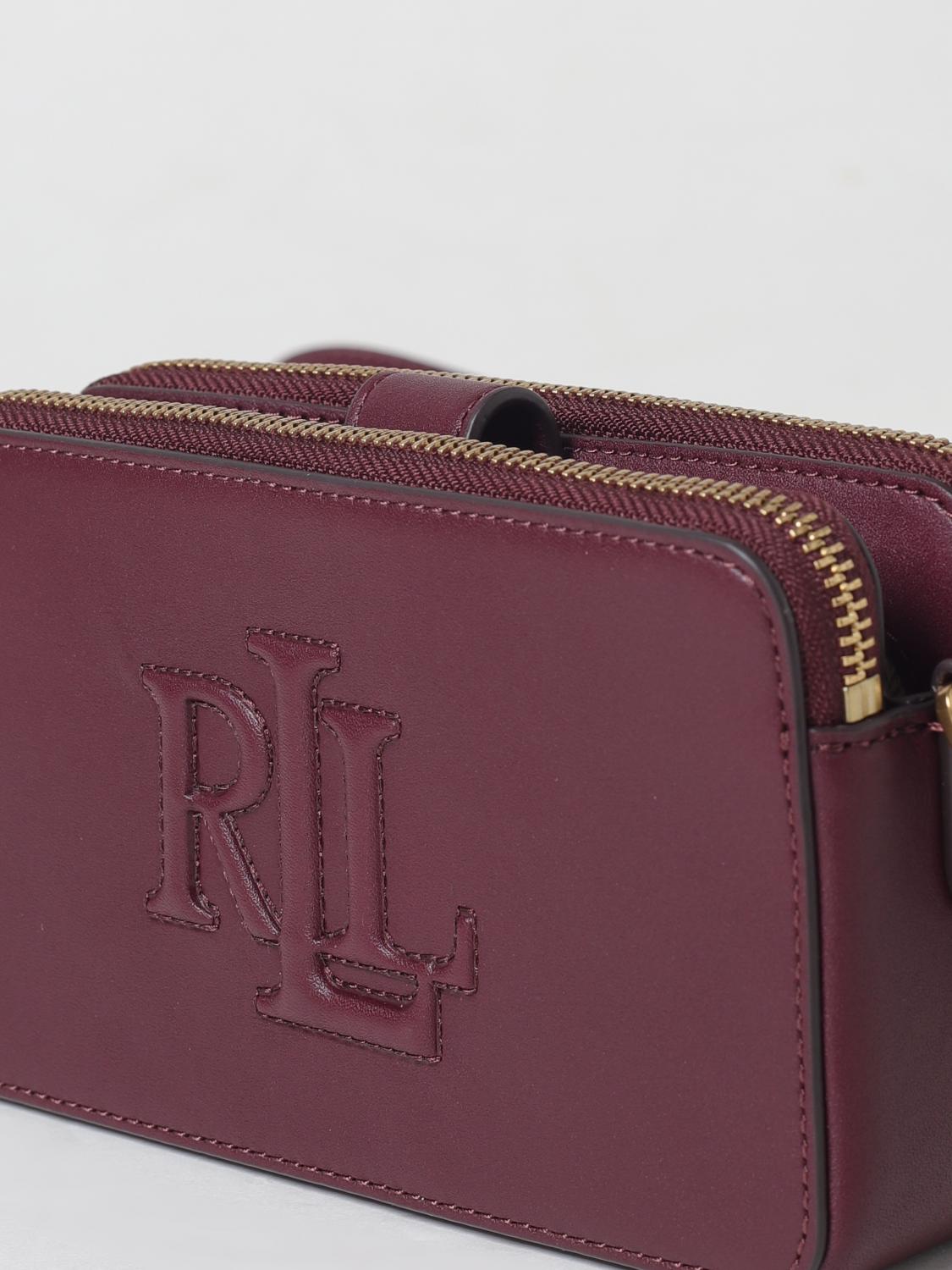 LAUREN RALPH LAUREN MINI BAG: Shoulder bag woman Lauren Ralph Lauren, Burgundy - Img 3