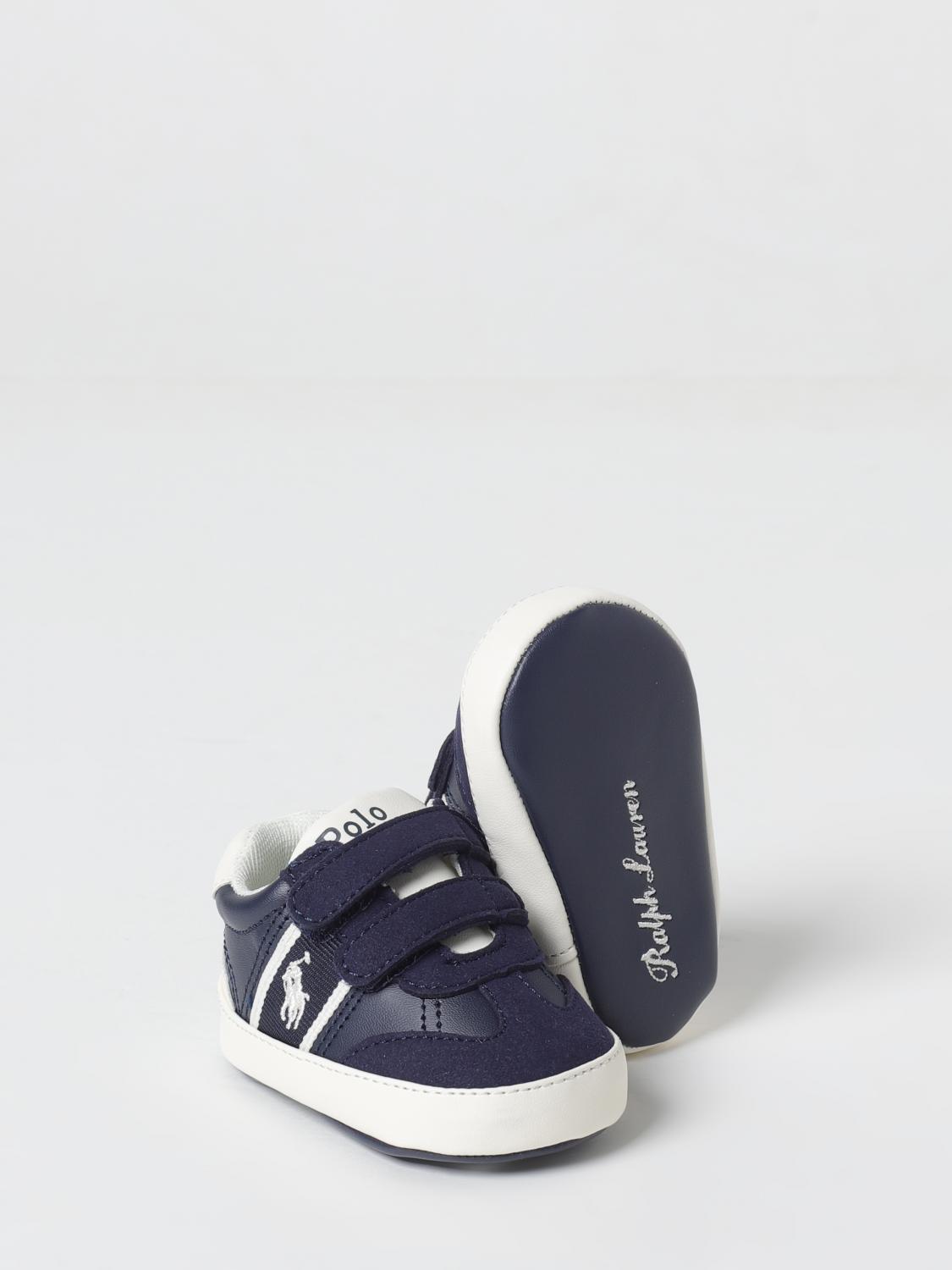 POLO RALPH LAUREN BASKETS: Baskets bébé garçon enfant Polo Ralph Lauren, Bleu - Img 2