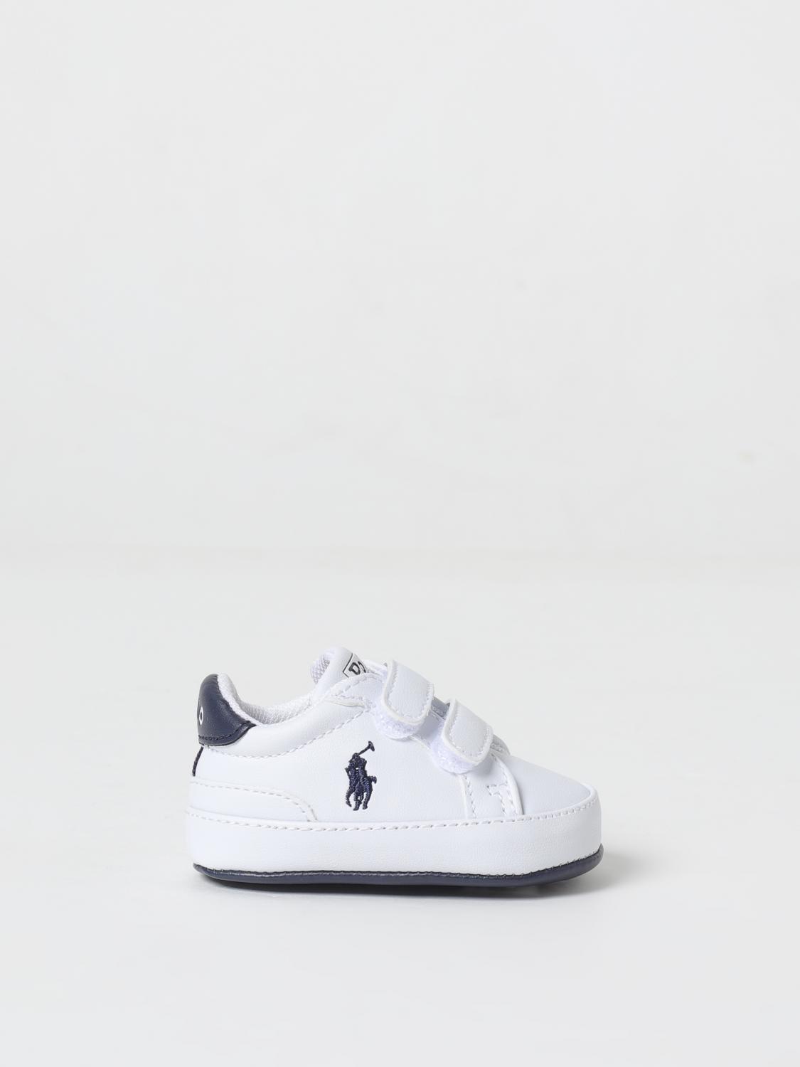 POLO RALPH LAUREN SNEAKERS: Sneakers Polo Ralph Lauren in pelle sintetica , Bianco - Img 1