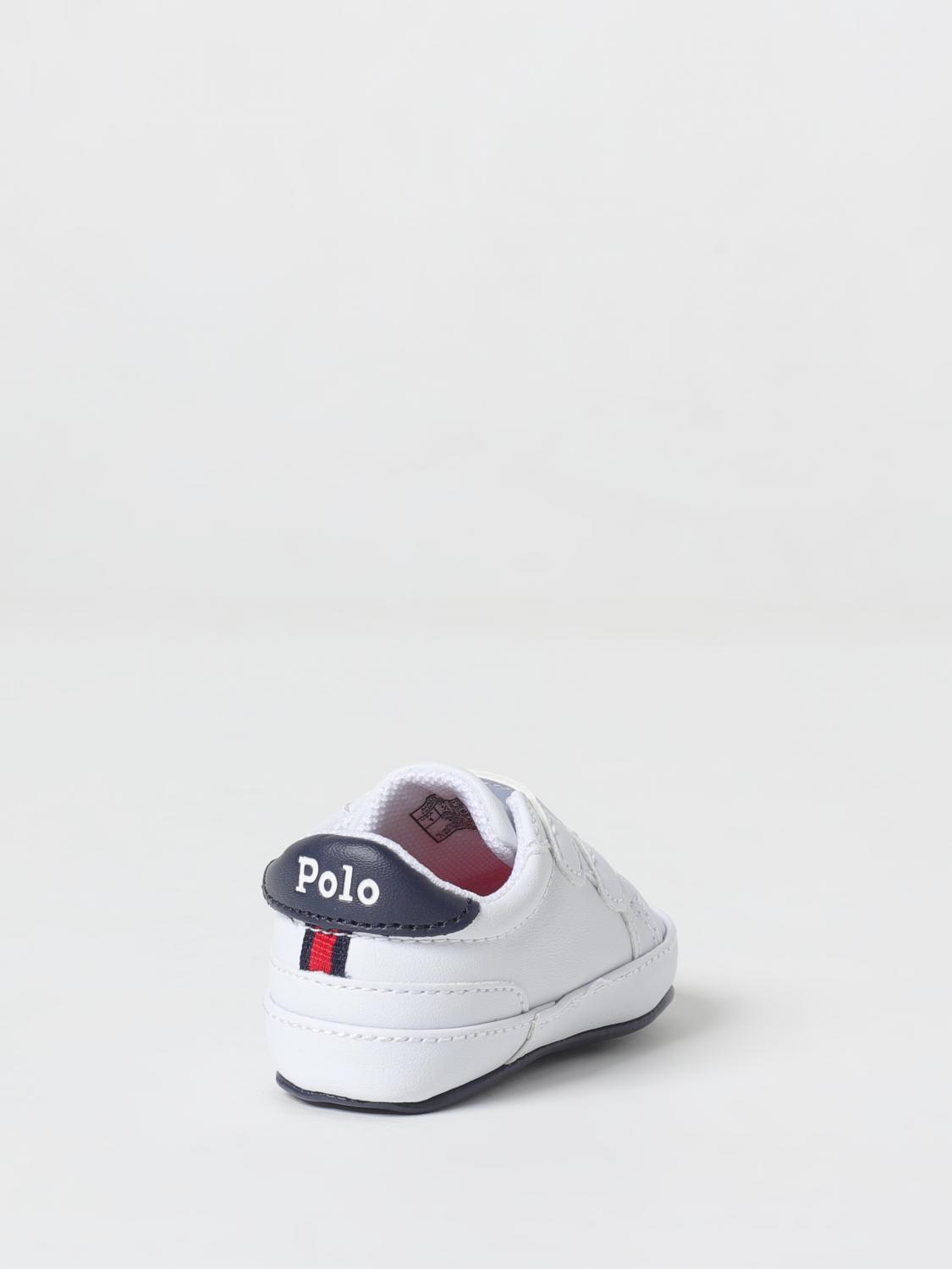 POLO RALPH LAUREN SNEAKERS: Sneakers Polo Ralph Lauren in pelle sintetica , Bianco - Img 3