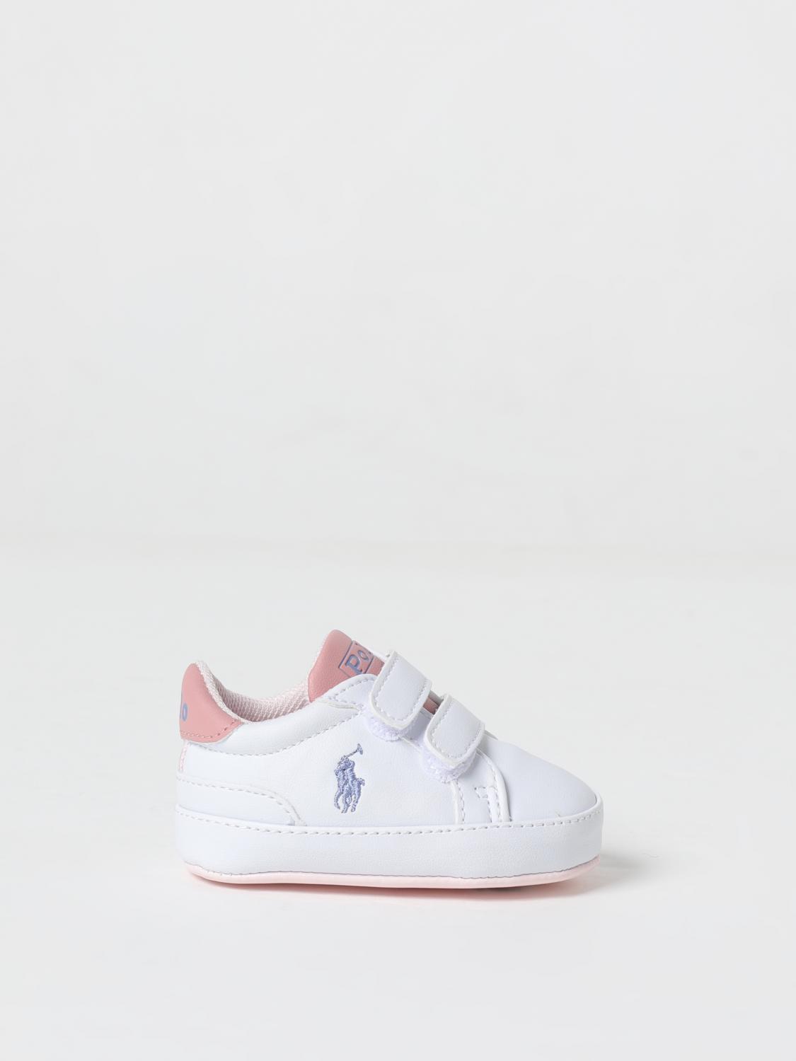 POLO RALPH LAUREN BASKETS BÉBÉ GARÇON: Baskets bébé garçon enfant Polo Ralph Lauren, Blanc - Img 1