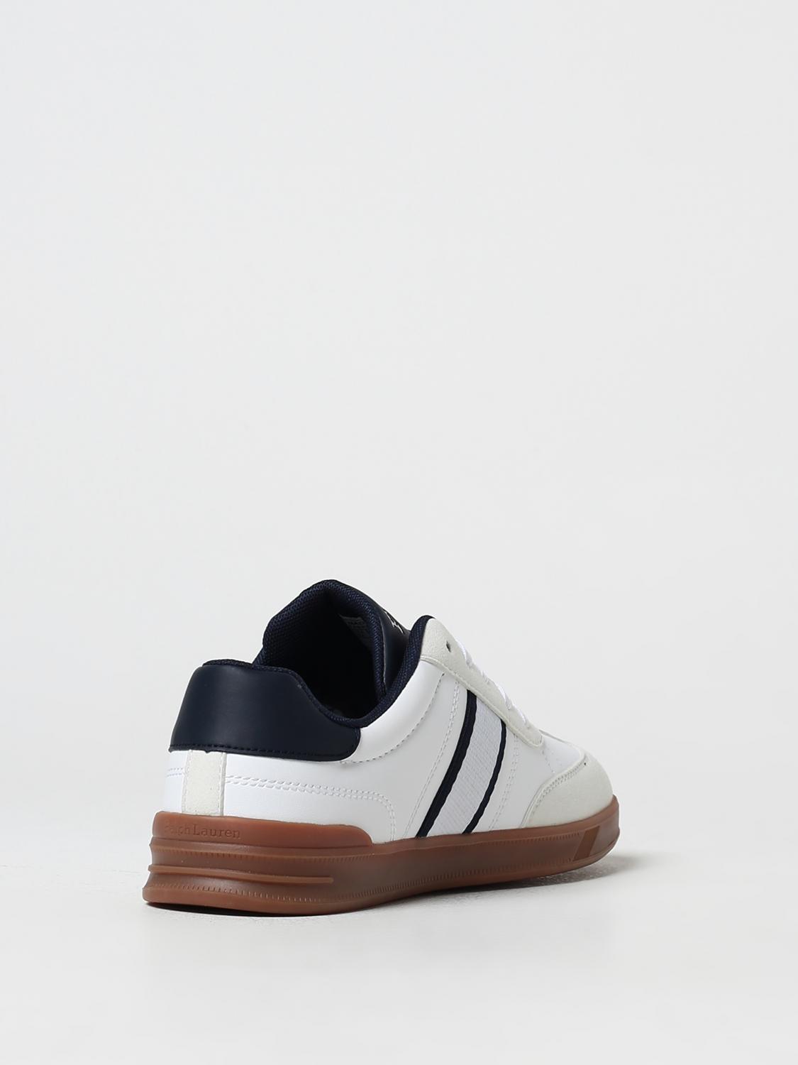 POLO RALPH LAUREN SNEAKERS: Sneakers Polo Ralph Lauren in pelle sintetica , Bianco - Img 3