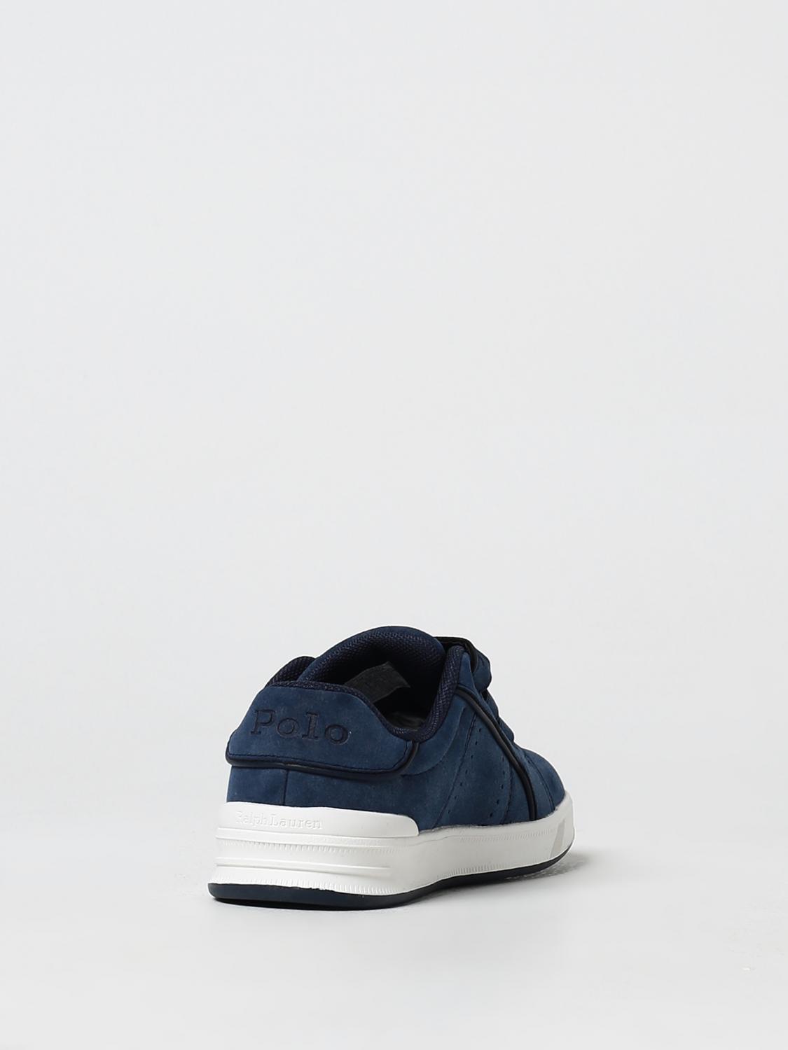 POLO RALPH LAUREN SNEAKERS: Sneakers Polo Ralph Lauren in camoscio , Blue - Img 3