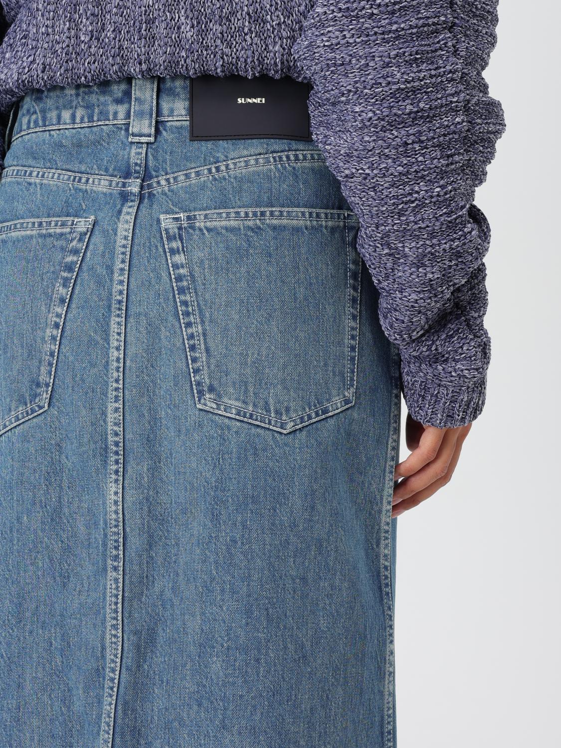 SUNNEI FALDA: Falda mujer Sunnei, Denim - Img 5