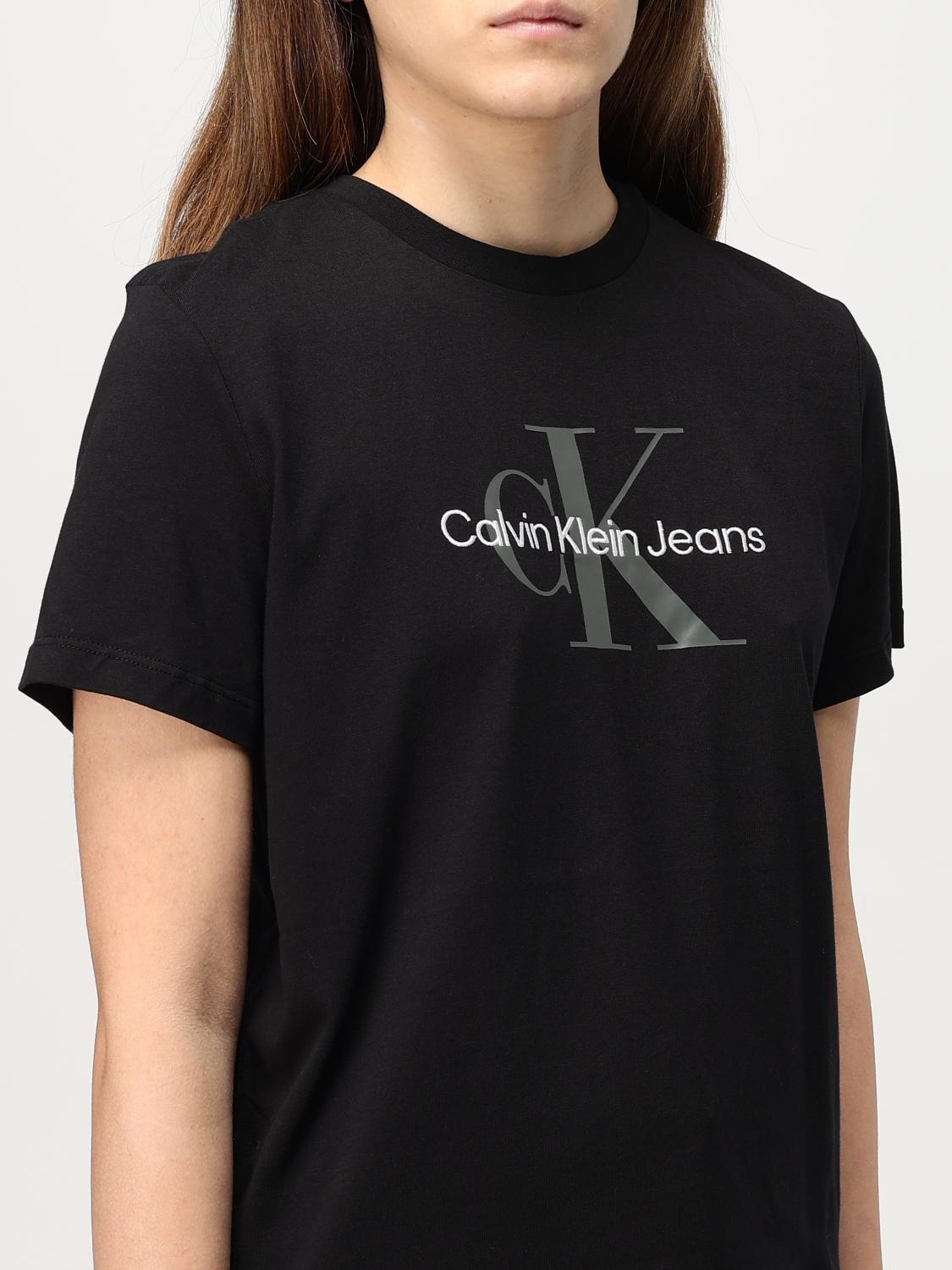 CALVIN KLEIN JEANS T-SHIRT: T-shirt woman Calvin Klein Jeans, Black - Img 3