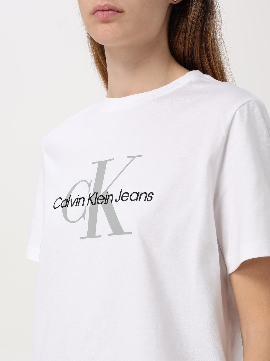 CALVIN KLEIN JEANS T-SHIRT: T-shirt woman Calvin Klein Jeans, White - Img 3