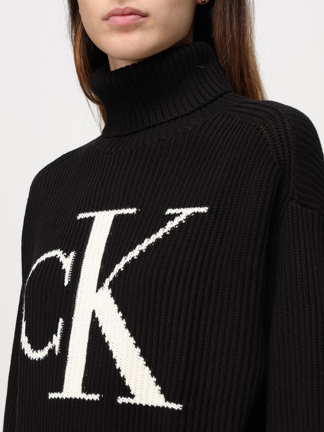 CALVIN KLEIN JEANS MAGLIA: Pullover Calvin Klein Jeans in cotone organico , Nero - Img 3