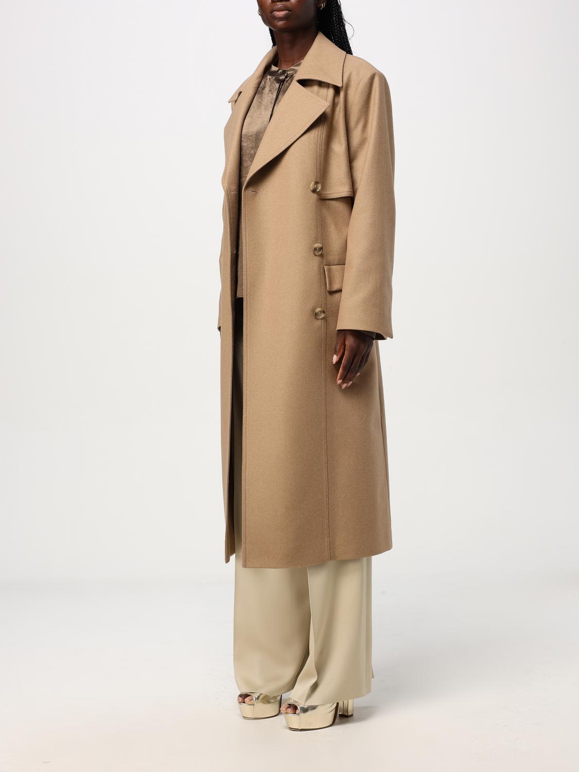 BOSS TRENCH: Trench Boss in lana , Beige - Img 3