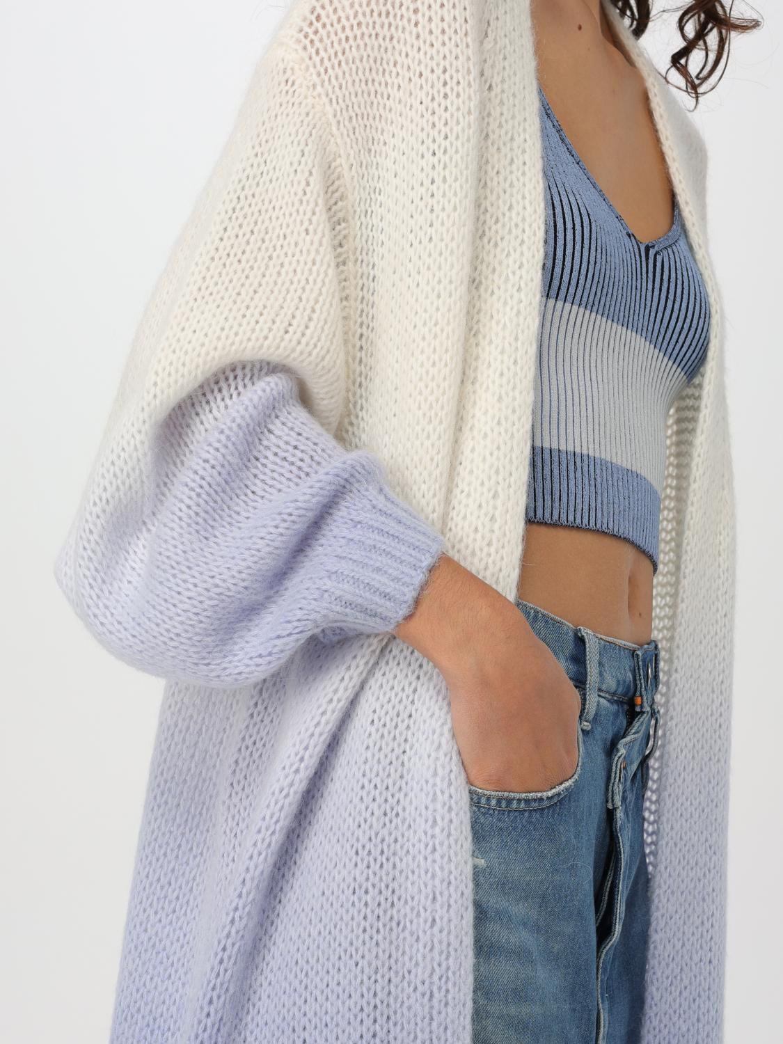 BOSS CARDIGAN: Sweater woman Boss, Gnawed Blue - Img 4