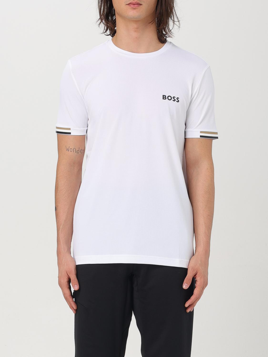 Giglio T-shirt Boss in cotone con stampa logo